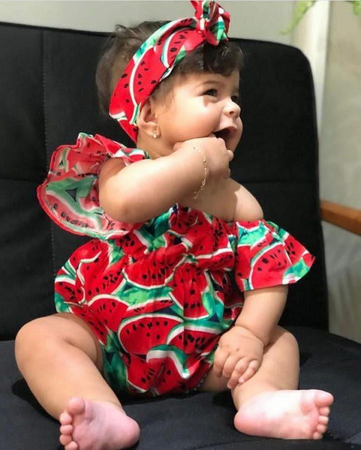 Baby girl watermelon outfit hotsell