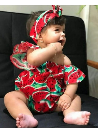 Watermelon baby romper cheap