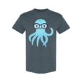 thumbnail image 1 of Adorable Octopus Wearing Glasses T-Shirt Women -Image by Shutterstock, Female Medium, 1 of 2