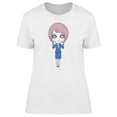 thumbnail image 1 of Adorable Office Lady Cartoon Tee Women's -Image by Shutterstock, 1 of 2