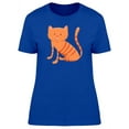 thumbnail image 1 of Adorable Orange Kitten Doodle T-Shirt Women -Image by Shutterstock, Female Large, 1 of 2
