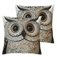 Adorable Owl Figurine,Big Eyes Cute Owl Statue,Shelf Accents for Home