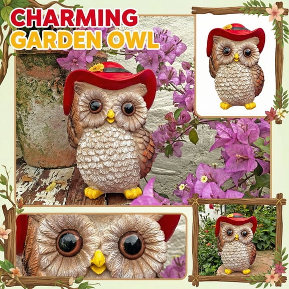 Adorable Owl Shaped Statues, Decorative Figurines For Home Office Desk Display, Handcrafted Ceramic Art Piece With Detailed Features