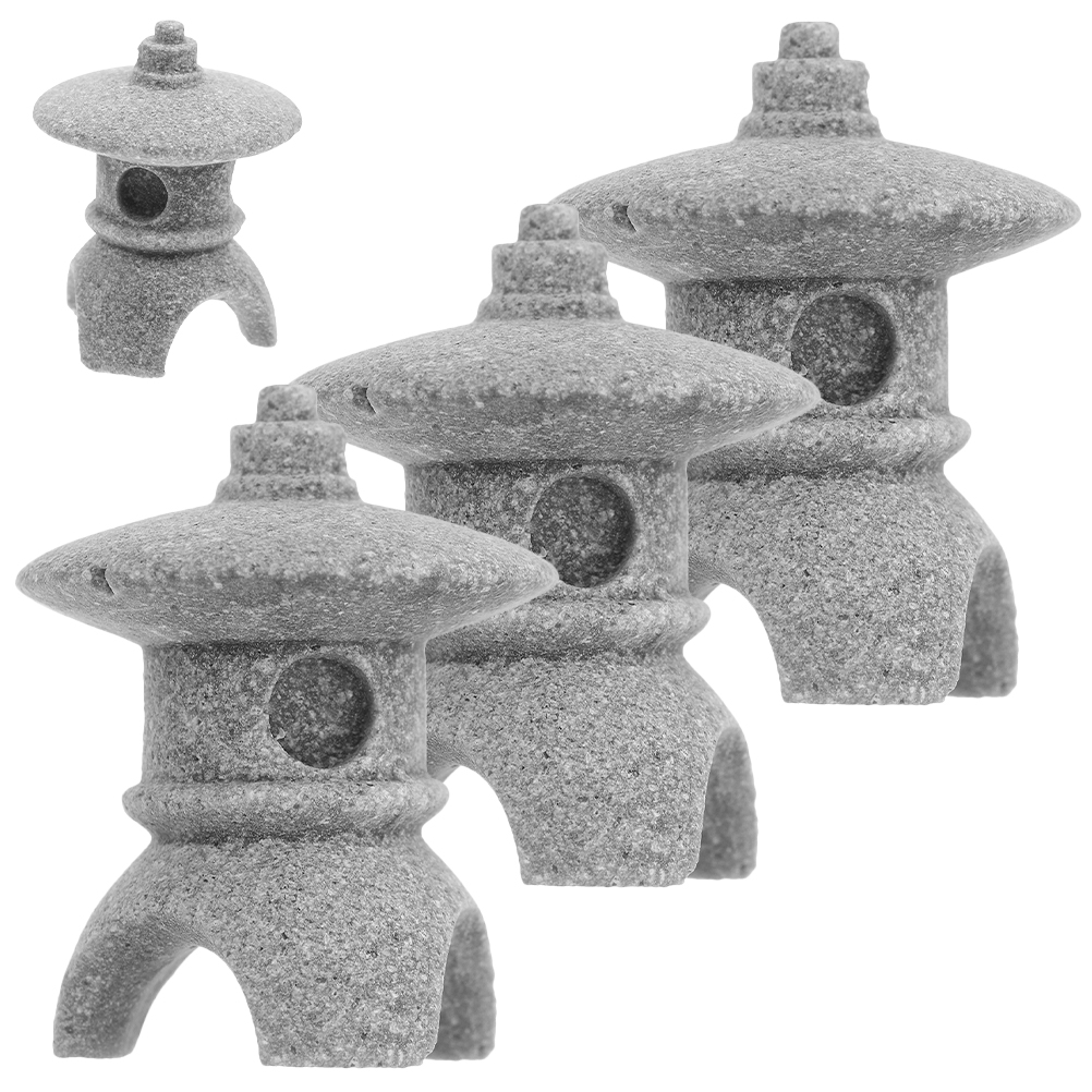 Adorable Pagoda Decor Simulation Landscape Pavilion Fish Tank Ornaments
