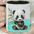 thumbnail image 1 of "Adorable Panda" 1pc, I JUST FREAKING LOVE PANDA OK Coffee Mug, 11oz Ceramic Coffee Cups, Cute Kawaii Panda Water Cups, Summer Winter Drinkware, Birthday Gifts, Holiday Gifts, 1 of 9