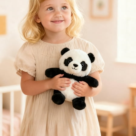 Adorable Panda Plush Stuffed Animal Toy, Soft Giant Panda Bear Doll for Boys and Girlss, Cuddly Zoo Animal Gift Style #E210 A