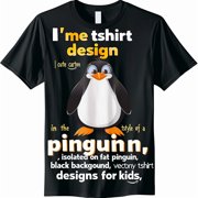 Adorable Penguin Size: Cute Cartoon TShirt for Kids