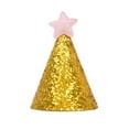 thumbnail image 1 of Adorable Pet Accessories Small Dog Birthday Hat Mini Party Hats for Stuffed Animals Adjustable Cat Party Hat Glittery Puppy Star Headbands for Celebrating, 1 of 3