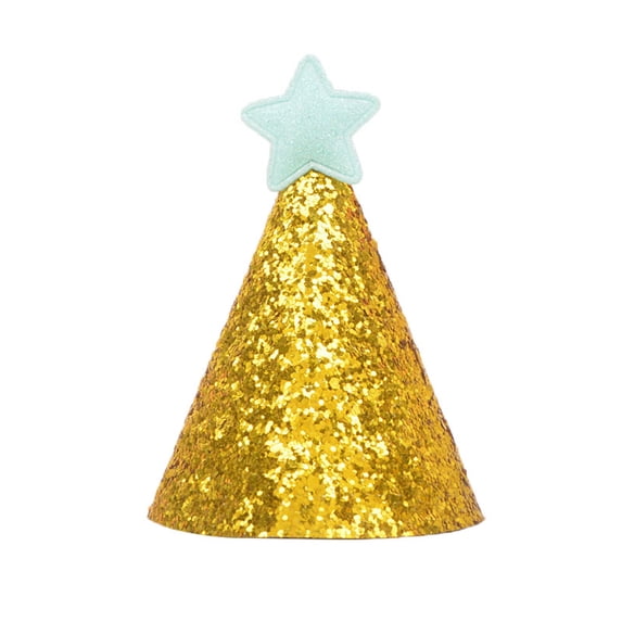Small Dog Birthday Hat Glitter Star Headband Adjustable Pet Party Cute Mini Celebration Accessory For Cats Dogs Stuffed Animals