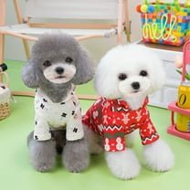 Adorable Pet Clothes for Cats & Small Dogs - Christmas Dog Printed Puppy Clothes Soft Breathable Puppy Christmas Printed Pet T-Shirt Colorful Dog Outfits Puppy Sweatshirt Pullover Clothes