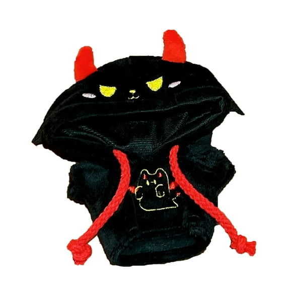 Adorable Pet Hoodie with Devil Horns Design, Soft Fleece Fabric, Perfect for Cats and Small Dogs, Comfortable Fit