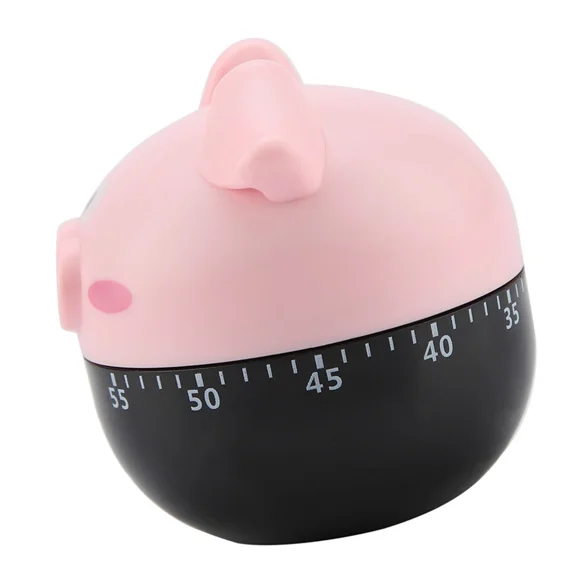 Adorable Pig Kitchen Timer Mechanical Counters For Baking
