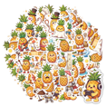 thumbnail image 1 of Adorable Pineapple Stationery Stickers Fun Kids Stickers Toy Animal Stickers for Phone Luggage Laptop, 1 of 9