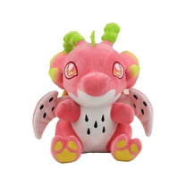 Adorable Pink Dragon Fruit Plush Toy, Soft Stuffed Animal, Cute Fantasy Creature, Perfect Gift for Kids, Collectible Plushie, Home Decor, Huggable Plush Doll, Unique Fruit Dragon Design