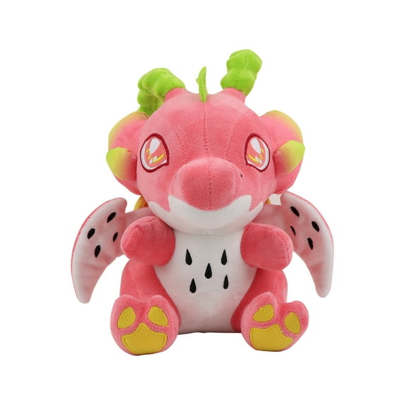 Adorable Pink Dragon Plush Toy with Colorful Accents Soft and Cuddly Stuffed Animal for Kids and Collectors