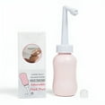 thumbnail image 1 of Adorable Pink Peri - manual bidet - upside down water squeeze bottle | Cup Buddy for menstrual cup users | 10 oz (300 ml) + travel bag | NO MORE wasting toilet paper & messy period changing, 1 of 6