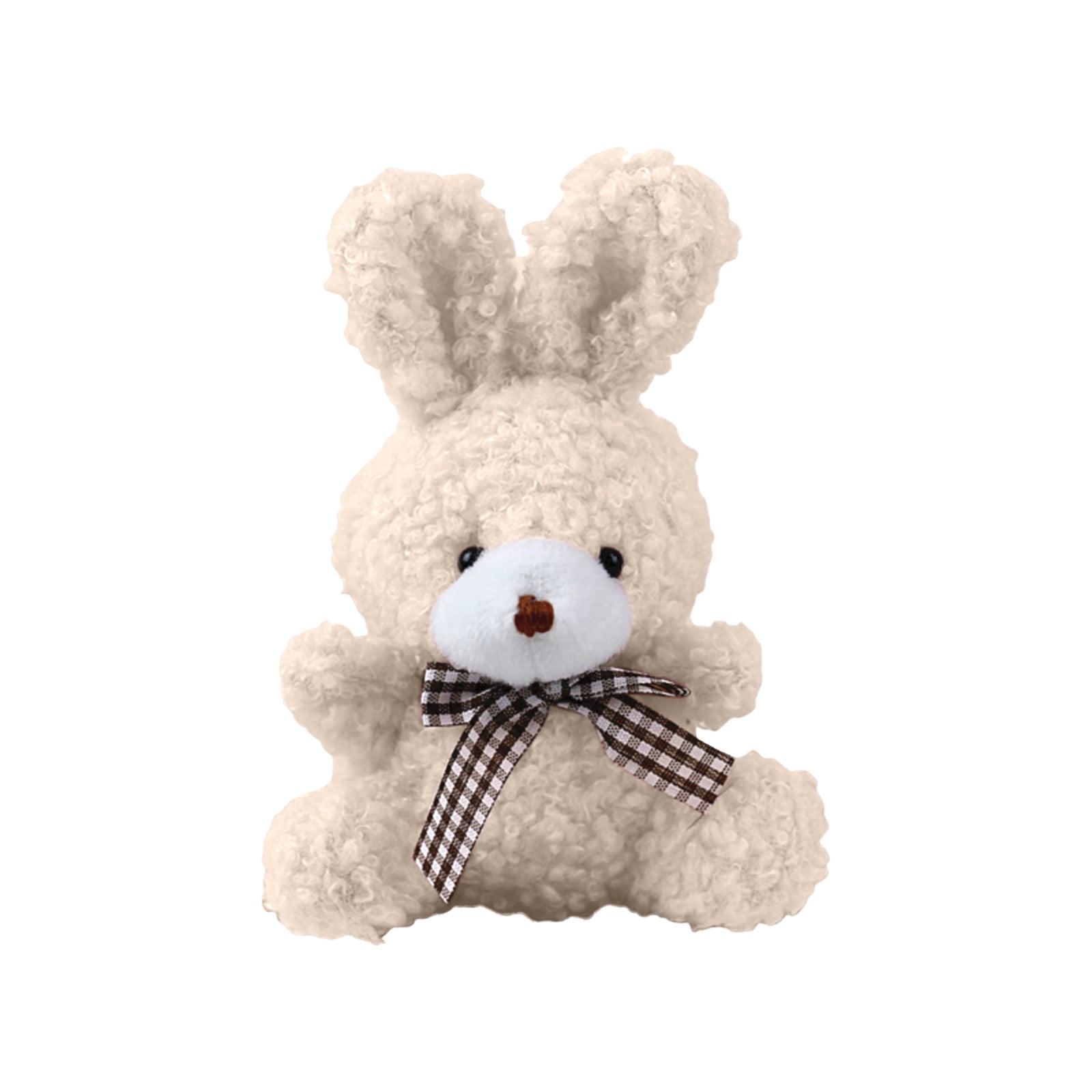 Adorable Pink Plush Bunny Toy with Bow Tie Soft, Cuddly Stuffed Animal ...