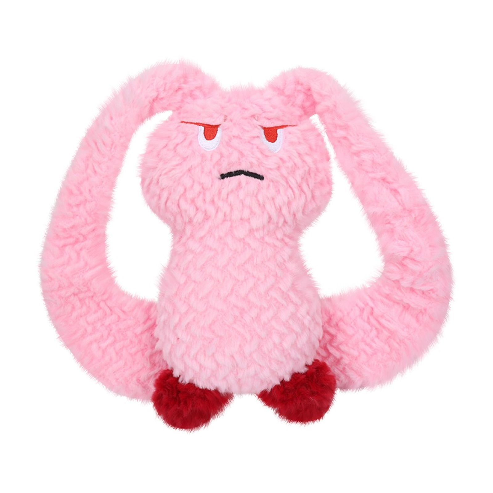 Adorable Pink Plush Bunny Toy with Long Ears and Cute Expression ...