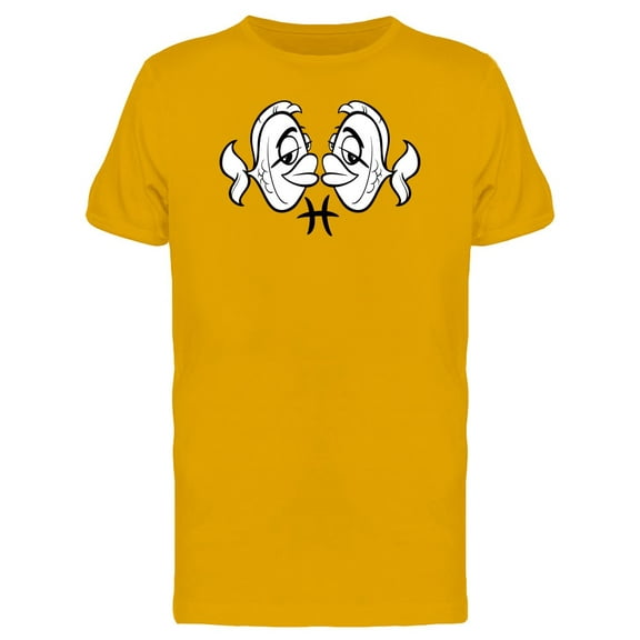 Adorable Pisces Zodiac Cartoon Tee Men's -Image by Shutterstock