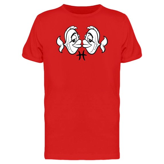 Adorable Pisces Zodiac Cartoon Tee Men's -Image by Shutterstock