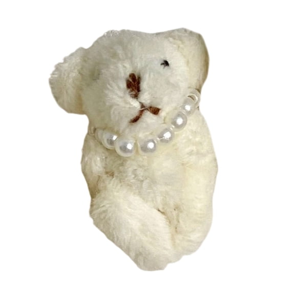 Adorable Plush Articulated Bear Crafting Set Featuring Adjustable Bead Chain For Individualized Gifts
