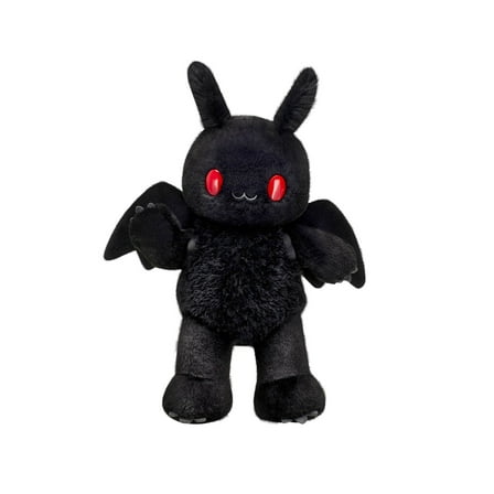 Adorable Plush Goth Bat Stuffed Animals Toy with Red Eyes Soft Cuddly Plush Toys Gifts for & Collectors 14.1 Inches