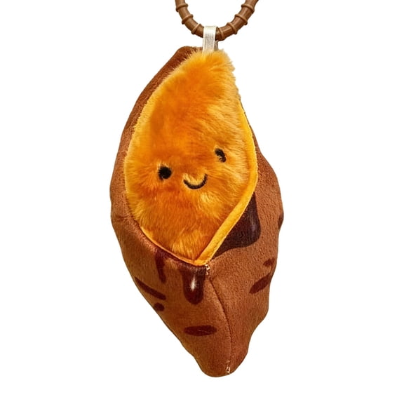 Adorable Plush Keychain with Cute Sweet Potato-shaped Pendant, Cartoon Design Keychain, Perfect Gift for Children and Adults, Cute Bag Charm