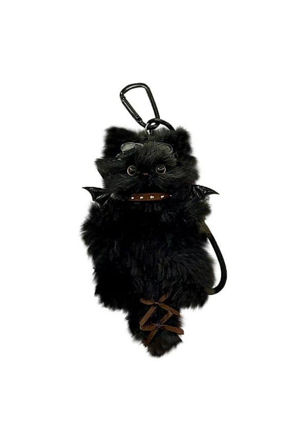 Adorable Plush Kitten Keychain, Soft & Fluffy Cat Pendant, Cute Bag Charm for Kids & Teens