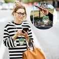 thumbnail image 1 of Adorable Plush Penguin Pendant Toy - Soft Stuffed Animal Keychain for Girls, Kids & Women, Cute Gift Bag Charm, Home Decor, 3.94 Inch Green, 1 of 7