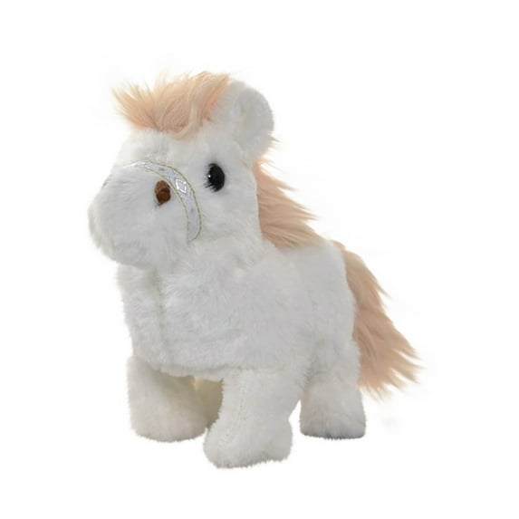 Adorable Plush White Pony Stuffed Animal Toy Soft, Cuddly, Perfect for Kids and Collectors, 12 Inches