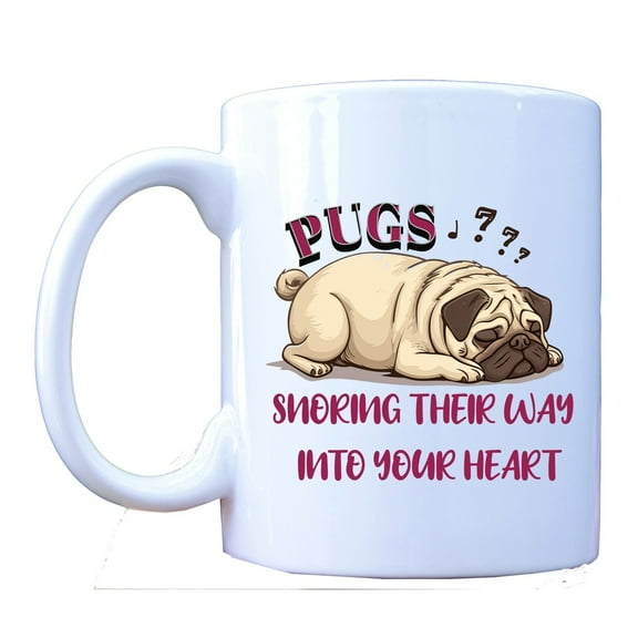 Adorable Pug Mug - Snoring Their Way Into Your Heart Cute Dog Lover Gift
