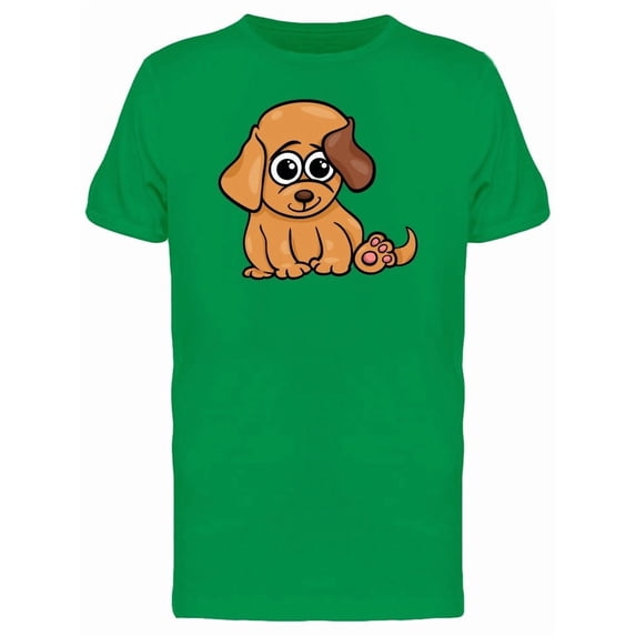 Adorable Puppy Dog Cartoon Tee Men's -Image by Shutterstock