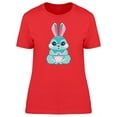 thumbnail image 1 of Adorable Rabbit Cartoon T-Shirt Women -Image by Shutterstock, Female Small, 1 of 2