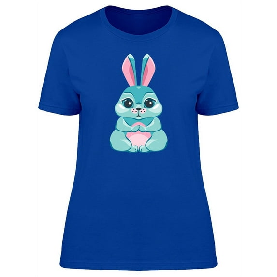 Adorable Rabbit Cartoon T-Shirt Women -Image by Shutterstock, Female XX-Large