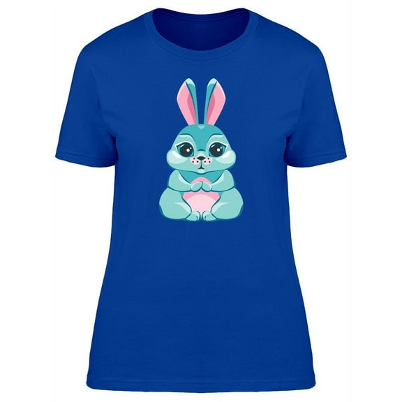 Adorable Rabbit Cartoon T-Shirt Women -Image by Shutterstock, Female x-Large