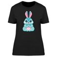 thumbnail image 1 of Adorable Rabbit Cartoon T-Shirt Women -Image by Shutterstock, Female x-Large, 1 of 2