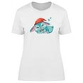 thumbnail image 1 of Adorable Rabbit Sleeping Cartoon T-Shirt Women -Image by Shutterstock, Female Small, 1 of 2