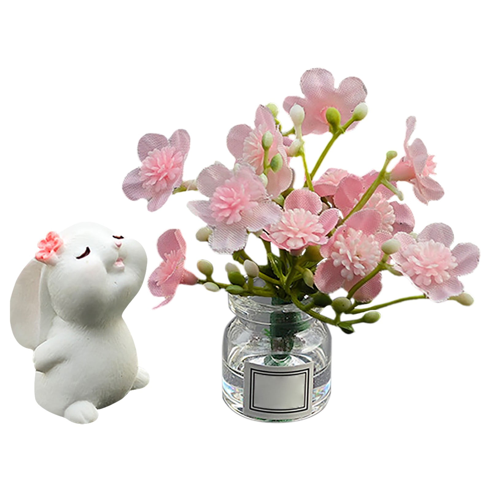 Adorable Rabbit Terracotta Vase Set for HomeCute And Creative Vase with ...