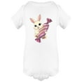 thumbnail image 1 of Adorable Rabbit With Big Candy Bodysuit Infant -Image by Shutterstock,  Newborn, 1 of 2