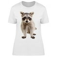 thumbnail image 1 of Adorable Raccoon Sitting T-Shirt Women -Image by Shutterstock, Female Medium, 1 of 2