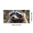 thumbnail image 1 of Adorable Raccoon Themed Background Banner Party Decorations for Photography Props Kids Party Wildlife Themed Event Nature Inspired Celebration, 1 of 1