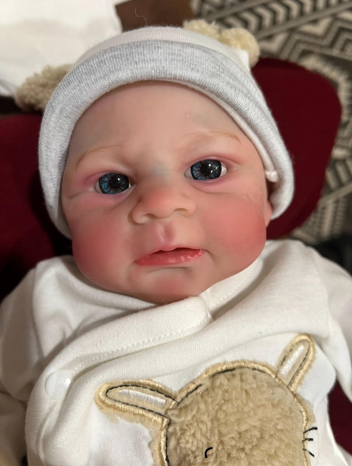 Adorable Reborn Baby Dolls - Lovely 17" Cute Vinyl Body Realistic Baby Doll Real Life Toddler Baby Dolls with Complete Accessories