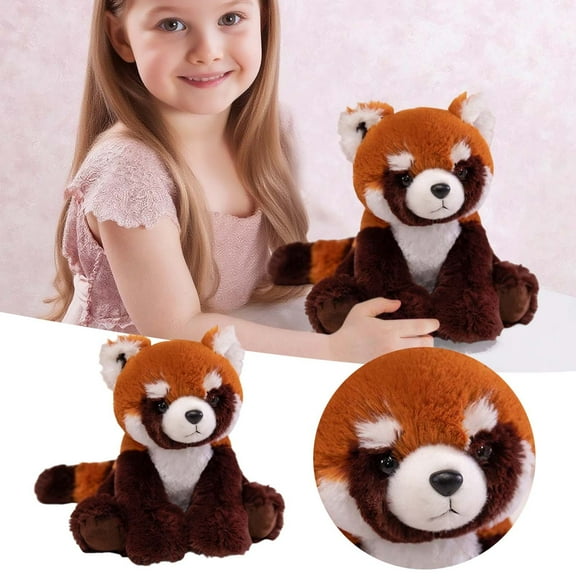 Adorable Red Panda Stuffed Animal Toy Soft Cuddly Companion For Kids Bedroom