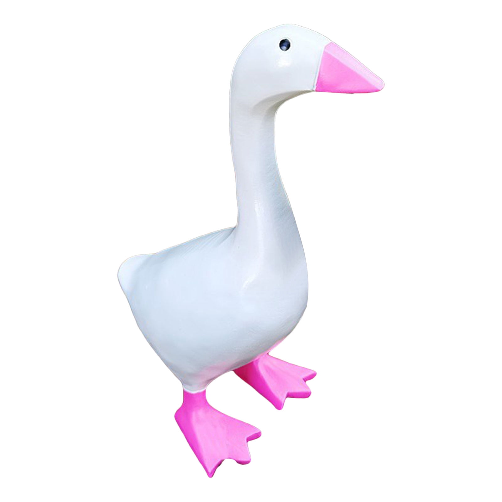 Adorable Resin Goose Key Holder with Base Duck Figurine Keychain Rack ...