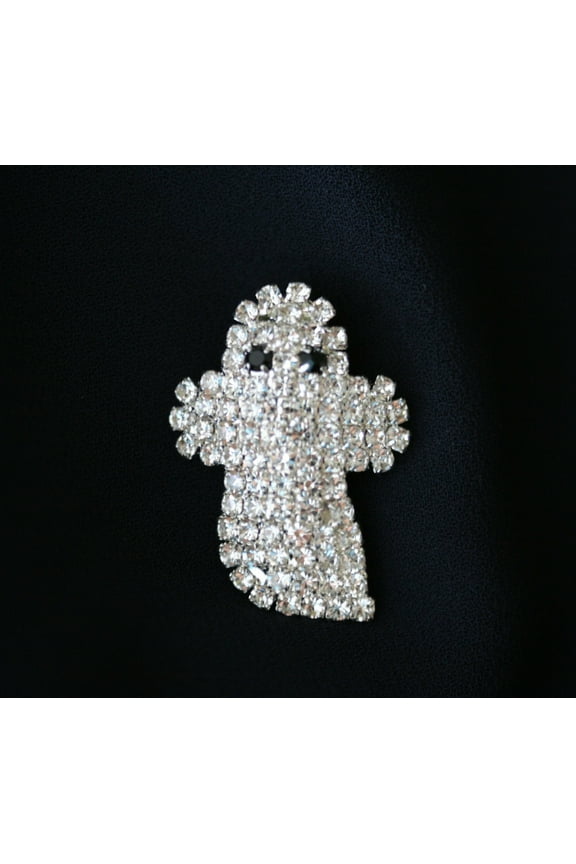 Rhinestone Halloween Ghost Brooches Ghost Pin
