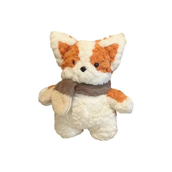 Adorable Scarf-Adorned Corgi Plush Toy, Soft Stuffed Animal Pillow For Kids, Ideal Gift For Girls
