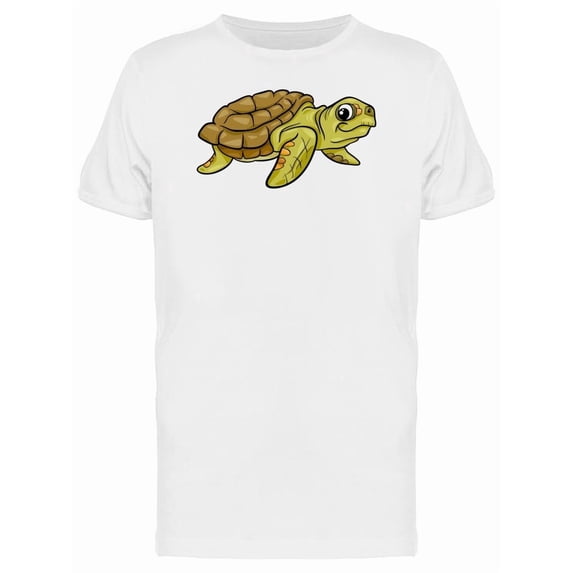 Adorable Sea Turtle Cartoon Tee Men's -Image by Shutterstock