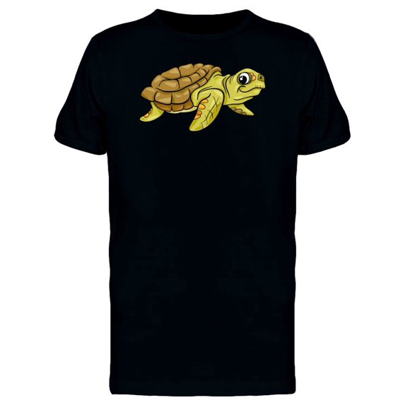 Adorable Sea Turtle Cartoon Tee Men's -Image by Shutterstock