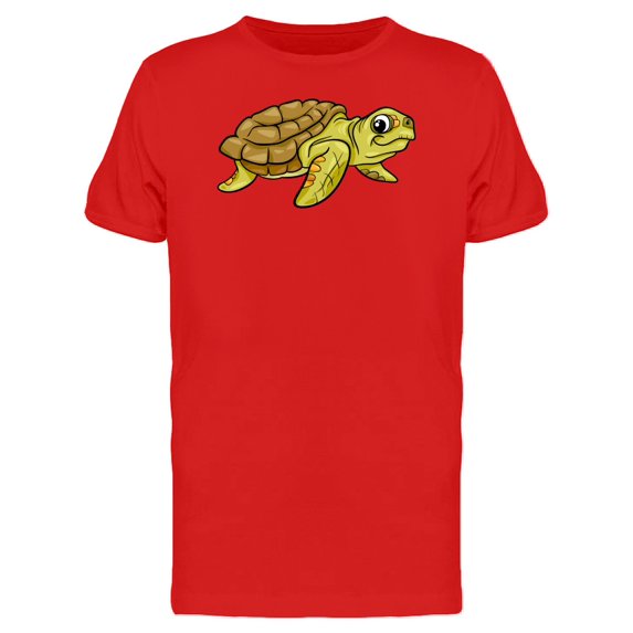 Adorable Sea Turtle Cartoon Tee Men's -Image by Shutterstock