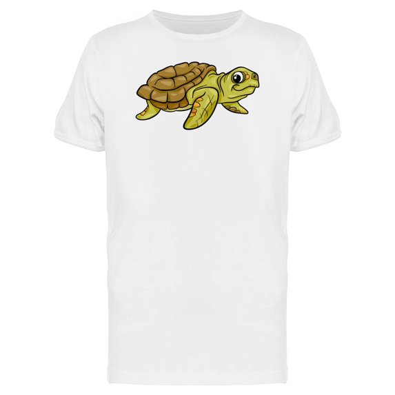 Adorable Sea Turtle Cartoon Tee Men's -Image by Shutterstock